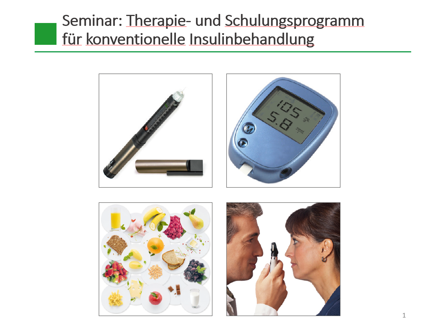 Fortbildungsseminar – Präsentation (Stand: 2025) – Konventionelle Insulintherapie
