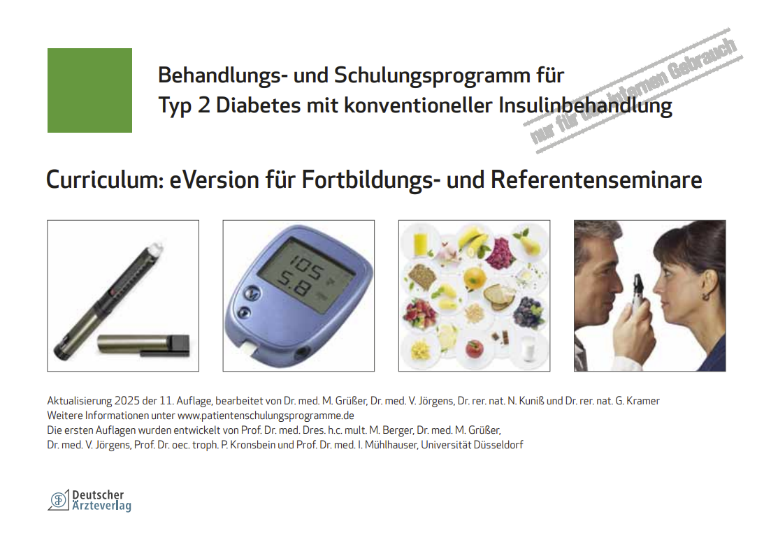 Curriculum (Ansichts-PDF, Stand: 2025) – Konventionelle Insulintherapie
