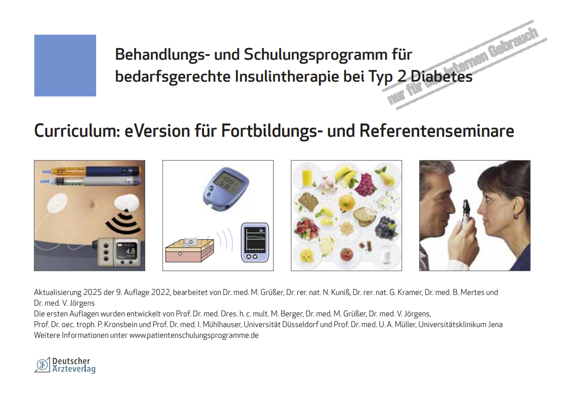 Curriculum (Stand: 2025) – Bedarfsgerechte Insulintherapie